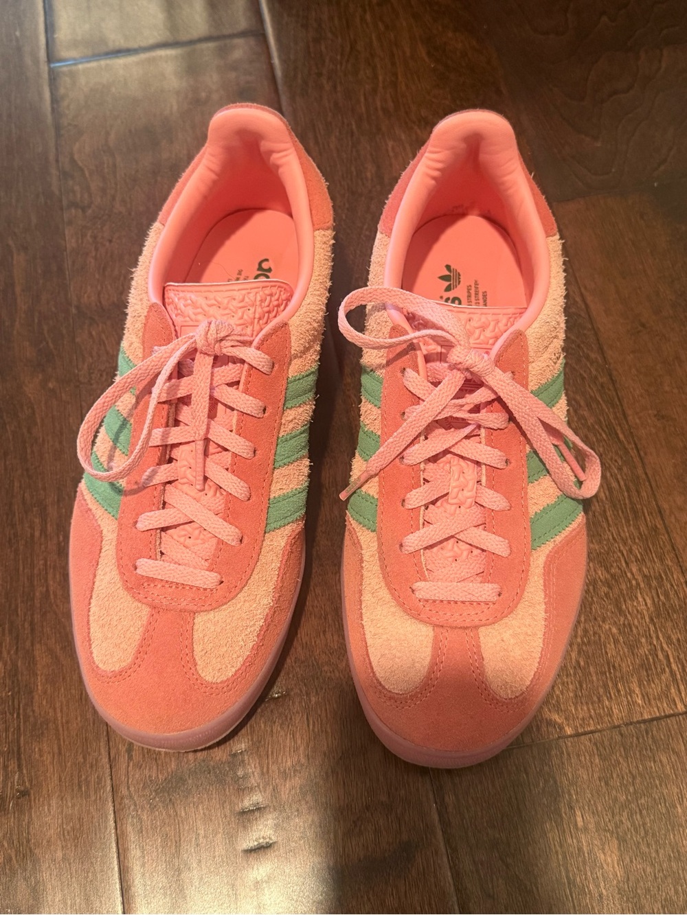 ADIDAS ORIGINALS Gazelle Indoor Pink/Green Size Women’s 7.5